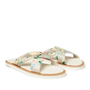 Jimmy Choo PALMO Sunrise Mix Rainbow Elaphe Sandals NWT EU 40.5 / US 9.5